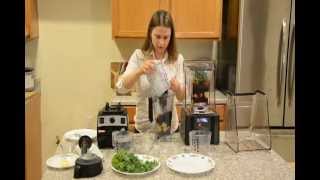 Vitamix vs Blendtec Comparison 5200 vs ICB3  Round 1 100 Raw Vegan Green Smoothie [upl. by Nomled]