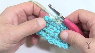 BEGINNER Crochet Split Single Crochet Stitch splsc [upl. by Goldsworthy]