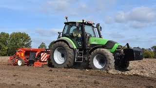 DeutzFahr Agrotron 1657 amp Gaspardo Nina 29 zaaimachine  Loonw TJampens [upl. by Pence]