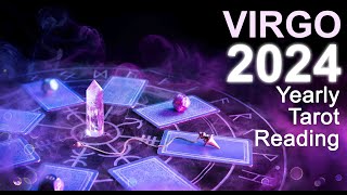 VIRGO 2024 YEARLY TAROT READING quotMILESTONES PROGRESS amp NEW DOORS ARE OPENING FOR YOU VIRGOquot tarot [upl. by Eillam]