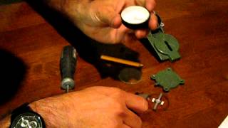 How to repair a US military or other lensatic compass in 5 minutes [upl. by Elinnet566]