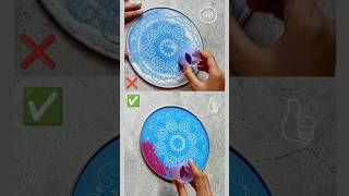 Correct Way To Use Rangoli Stencil 💯👍🏻shorts trending diwali rangoli [upl. by Allenod757]