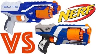 NERF DISRUPTOR VS STRONGARM Unboxing and Review [upl. by Enomrej]