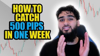 HOW TO CATCH 500 PIPS IN ONE WEEK  FOREX TRADING [upl. by Nnylesor579]