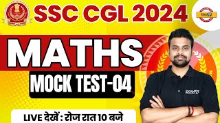 SSC CGL 2024  MATHS  MOCK TES04  BY SHUBHAM SIR [upl. by Ainslee]