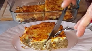 Börek Tadında Fırında Kıymalı Yumurta ve Milföy Börek Tarifi [upl. by Noirda483]