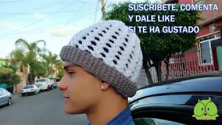 Gorro a crochet para Hombre [upl. by Seigel]