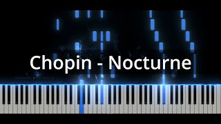 Chopin  Nocturne in E flat Major  Op 9  No 2  Piano tutorial [upl. by Hanaj599]