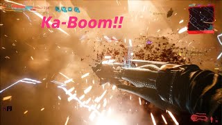 Cyberpunk 2077  Huge explosion from charged up enhanced Gorilla Arms punch in Dogtown [upl. by Niwrad]