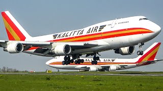 BOEING 747 LANDING  DEPARTURE  Kalitta Air everywhere 4K [upl. by Neetsirk512]