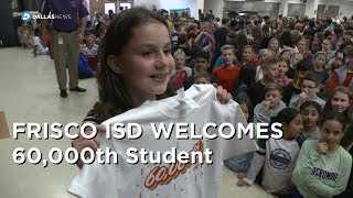 Frisco ISD celebrates 60000 student in district [upl. by Landing]