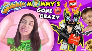 MOMMYS GONE MAD LEGO BATMAN MOVIE Toy amp Wubble Bubble Ball OOF FUNnel Family CRAZY LADY [upl. by Guthry291]