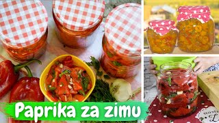 Tri najpopularnija recepta paprika za zimu neodoljive salate u teglizimnica [upl. by Airtemad]