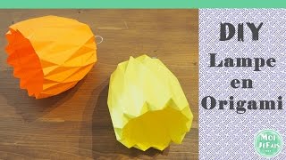 DIY  Lampe Origami  Suspension Origami  Tutoriel [upl. by Towney566]