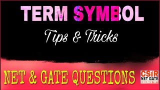 Term symbol  Trick based more questions  Direct Ground state Term symbol [upl. by Sartin895]