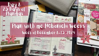 Planmas Day 8  Plan with me  Dec 915 2024  Hobonichi Weeks  Health Planner [upl. by Khoury640]