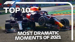 Top 10 Most Dramatic Moments Of The 2021 F1 Season [upl. by Yellah]