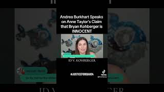 Andrea Burkhart Speaks on Bryan Kohberger’s Innocence idaho4 [upl. by Eeliram]