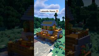 Minecraft LAKESIDE House 🏠 minecraft [upl. by Maison]