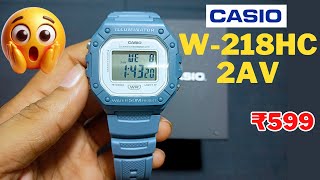 CASIO W218h 🔥 CASIO W218HC2AVDF Watch CASIO Youth Digital Watch  For Men amp Women D255 [upl. by Eikin]