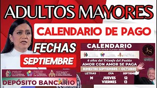 💥💲Calendario oficial de pagos Pensión Bienestar 2024💸🤑SEPTIEMBRE [upl. by Duax712]