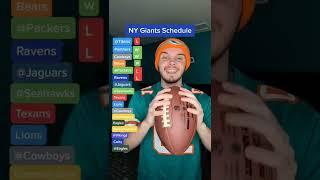 NY Giants Schedule Predictions shorts nfl nflfootball nygiants newyorkgiants [upl. by Hayn]