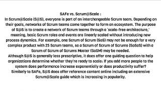 Scaled Agile methodology OR Scaled Agile framework OR SAFe [upl. by Olaznog739]