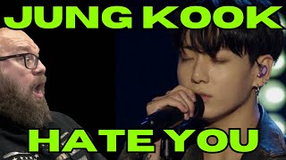 MY FIRST TIME HEARING  JUNG KOOK  HATE YOU  REACTION [upl. by Llertnov]