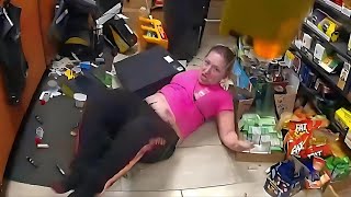 Out of Control Karen Destroys Store in Chaotic Rampage Gets Taken Down by Tough Cops [upl. by Avin449]