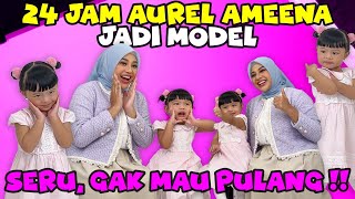 SEHARIAN AUREL AMEENA JADI MODEL CANTIK ATTA POSESIF [upl. by Nolyk611]