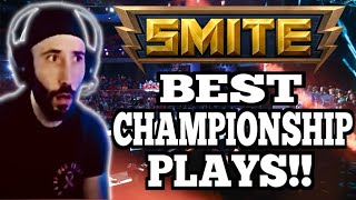 SMITE TOP PLAYS FROM SPL WORLD CHAMPIONSHIPS REACTION [upl. by Occor390]