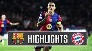 Barcelona  Bayern Munich 41 Highlights Champions League  Raphinha amazing Hattrick [upl. by Eenolem]