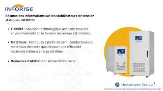 Régulateur de tension statique  Automatic Static Voltage Regulator AVR  Inforise  Unicompex [upl. by Maggi]