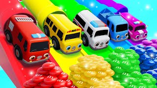 Ten In The Bed  Giant Bowl of Candy Bus amp Truck Version  Baby Bus Kids Songs [upl. by Dovev]