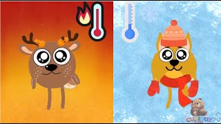 Hot And Cold  Kids Songs  Curious Cubs [upl. by Elad]