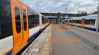 London Overground from Stratford to Richmond  Full Journey [upl. by Nirre]