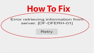 How to Fix quotError retrieving information from server DFDFERH01quot Google Play Store Error [upl. by Luella]