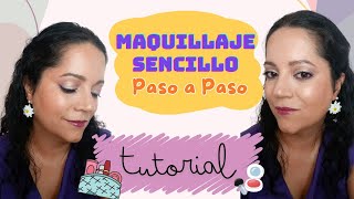 MAQUILLAJE SENCILLO PASO A PASO  Tutorial [upl. by Ihcehcu]