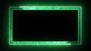 Glowing frame black screen  Neon light border  Frame template video background [upl. by Ynney]