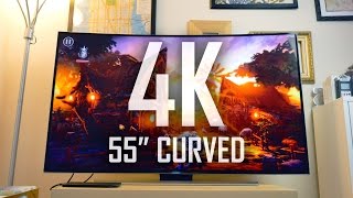 My first 4K Curved Smart TV  Is the Curve worth it [upl. by Noivaz]