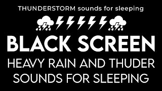 BLACK SCREEN RAIN Sounds for Sleeping  STREAM and BIRDS  Dark Screen Nature Sounds [upl. by Melquist]