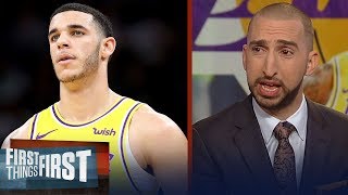 Nick Wright on Lonzo Ball Hes been the worst Laker by far  NBA  FIRST THINGS FIRST [upl. by Esdras]