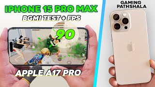 iPhone 15 Pro Max Indias First 90 FPS PUBG Test with FPS Meter 🔥 [upl. by Kassey]