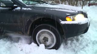 Volvo XC70 off road in snow Sweden [upl. by Lorant861]