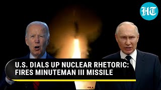 On Cam Nuclearcapable Minuteman III ICBM Lights Up US Skies Amid Tensions With Russia [upl. by Aowda]