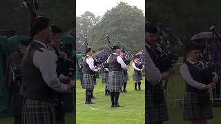 pouringrain as Ross and Cromarty pipesanddrums compete in 2024 British Championships shorts [upl. by Amye]