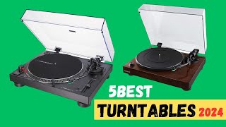 Top 5 Best Turntables Of 2024  Turntables Review [upl. by Enneyehc]