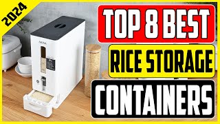 Top 8 Best Rice Storage Containers 2024 [upl. by Schott997]