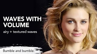 How to Create Waves with Volume  BbThickening  Bumble and bumble [upl. by Phenica]