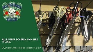 Scheren schärfen Scheren schleifen Alles über Scheren und ihre pflege Scheren reinigen [upl. by Lemire]